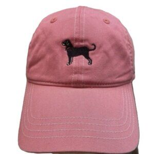THE BLACK DOG Pink Baseball Cap with Dog Logo Kids Adjustable UNISEX